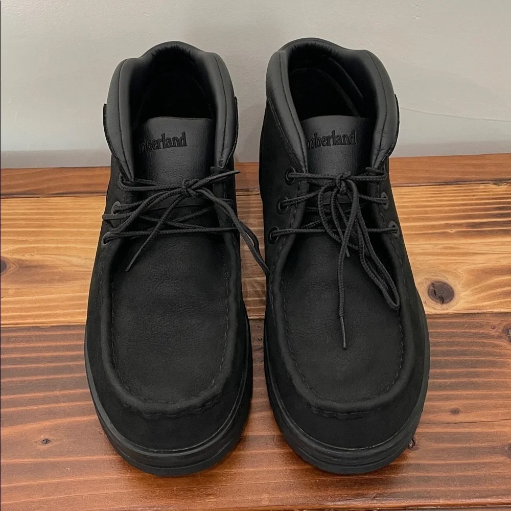 Timberland Black Newtonbrook Moc Toe Chukka Boots Size 10.5